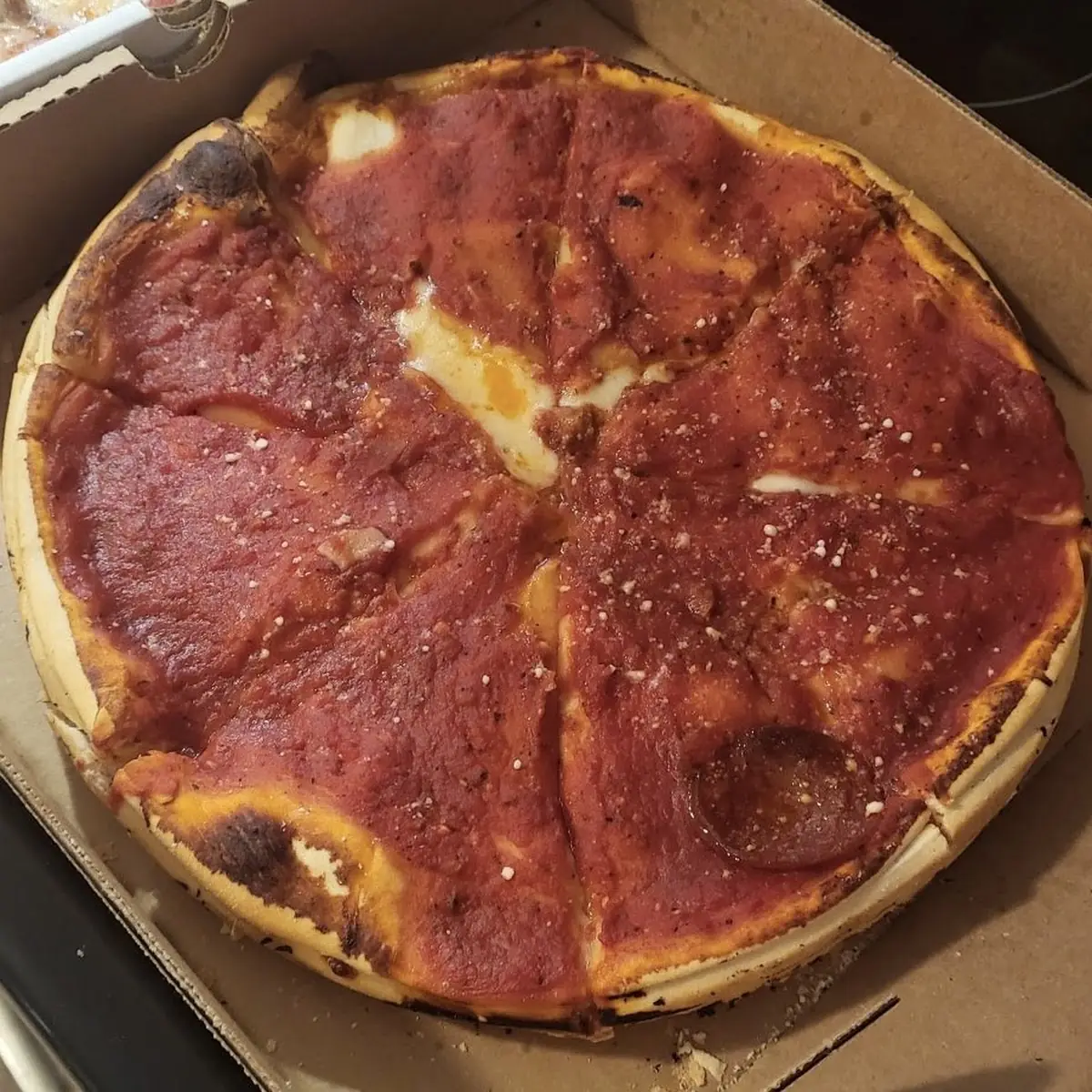 Stuffed Pepperoni Pizza