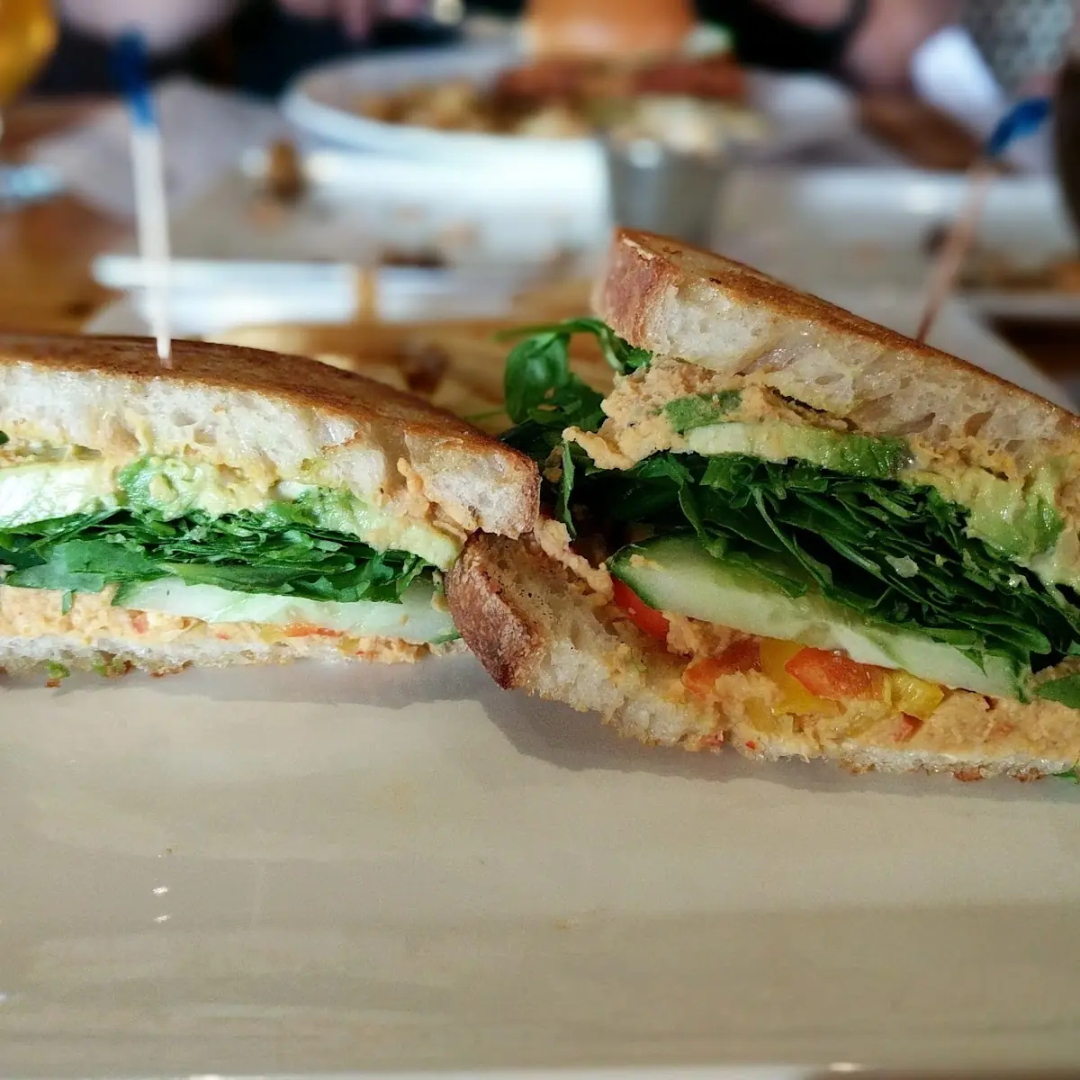 Avocado Cucumber Sandwich