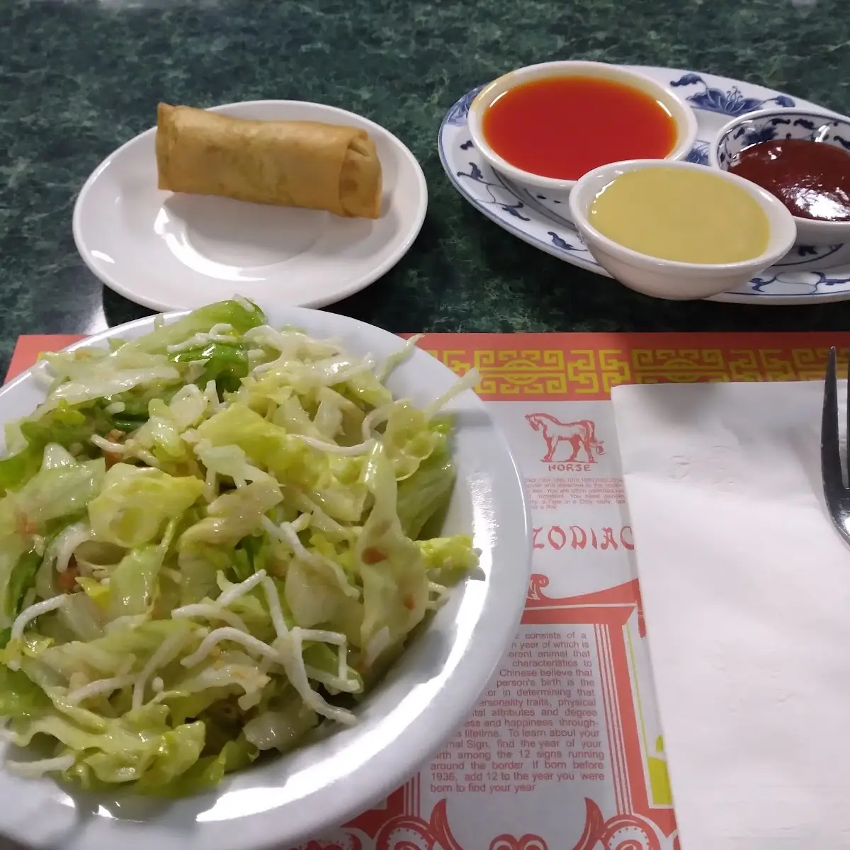 Chicken Salad with Extra Egg Roll