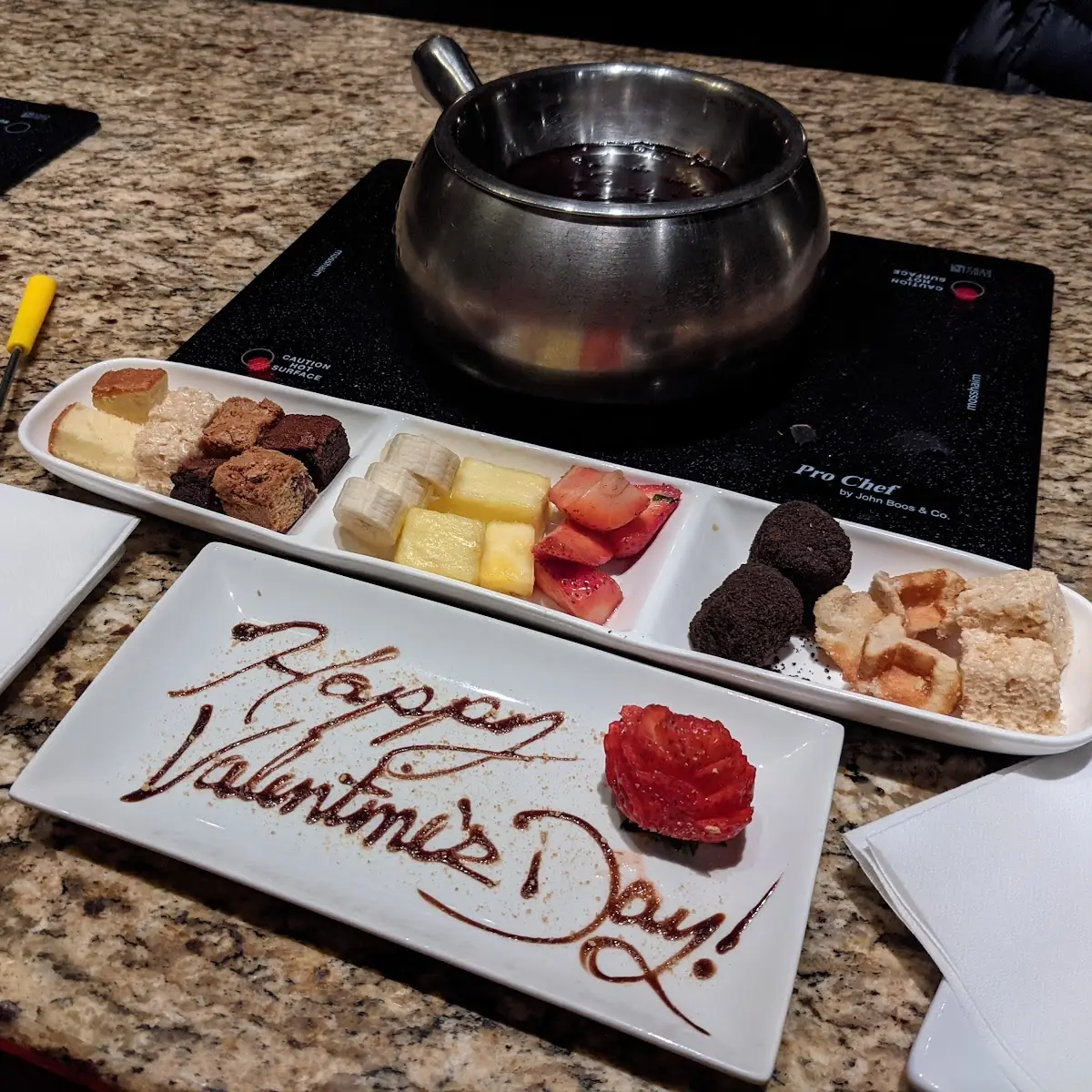 Sparkling Chocolate Fondue