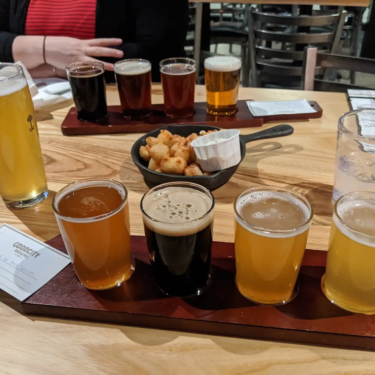 Flight and Cheese Curds