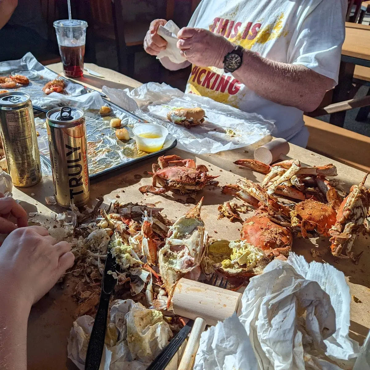 Crabs Shrimp Scallops