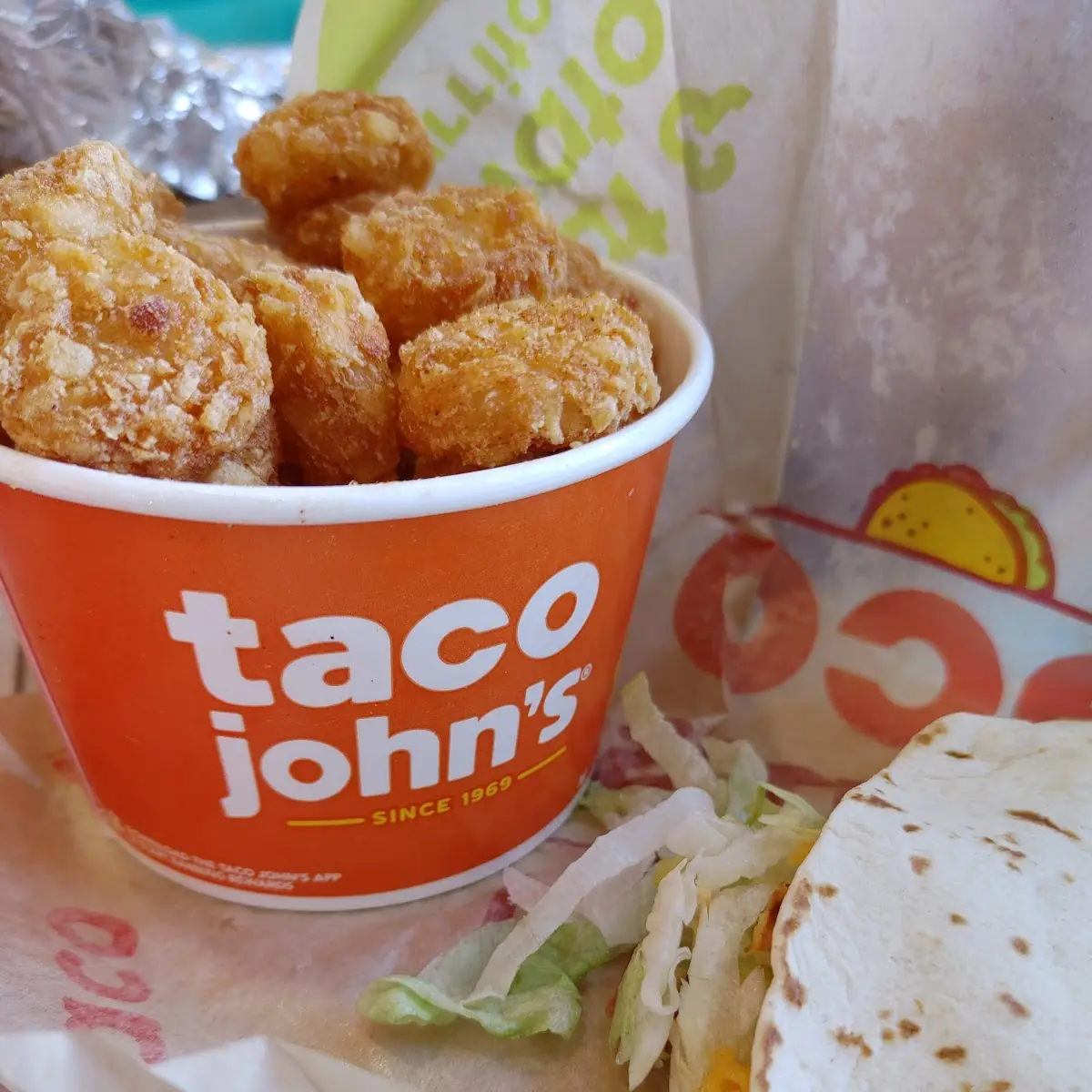 Potato Oles and Soft Shell Taco