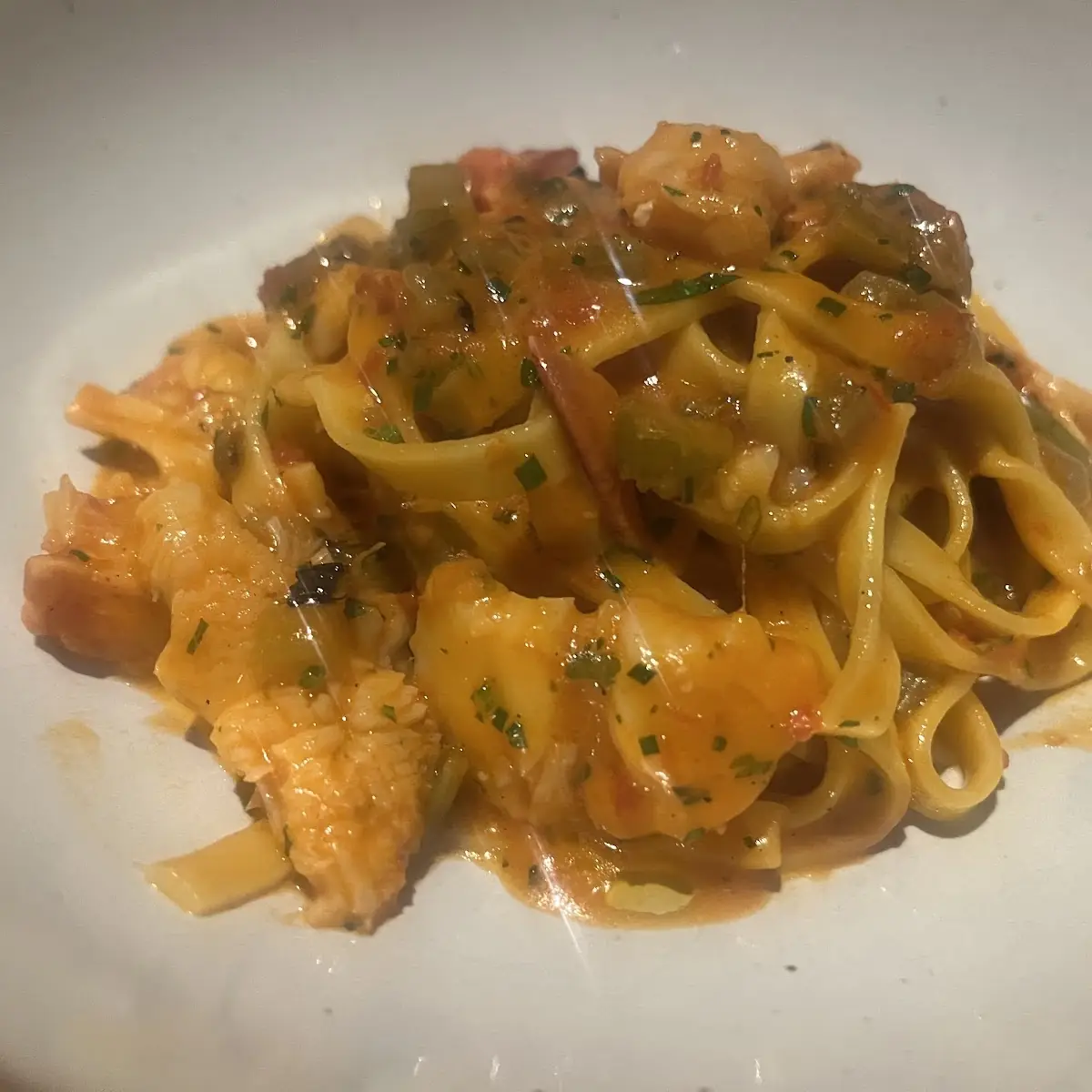 Tagliatelle Pasta with Tomato Sauce