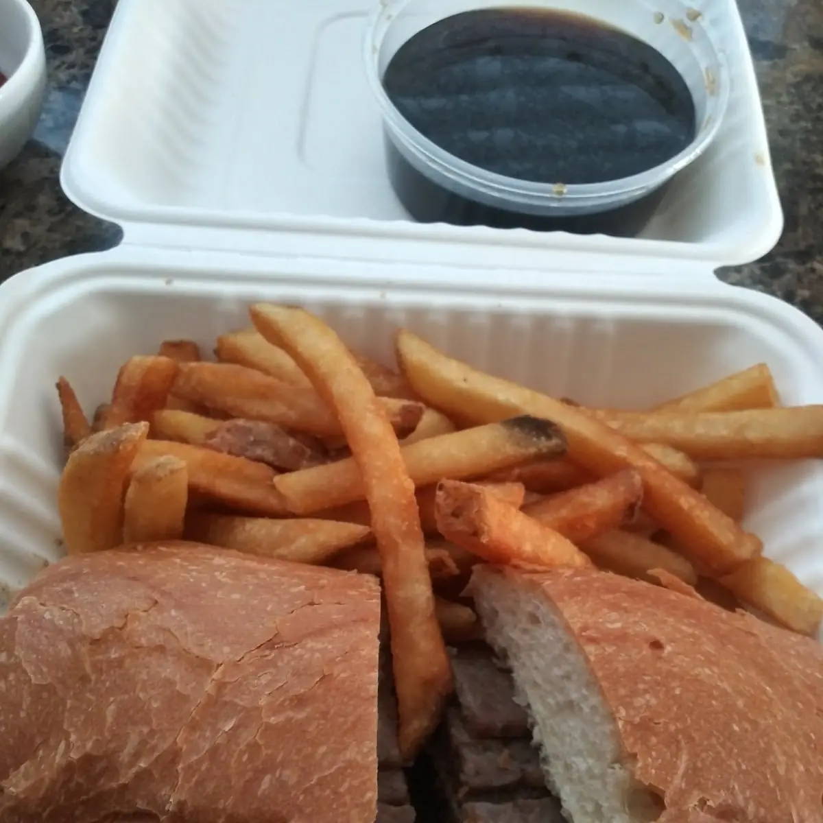 Tri Tip Sandwich or Brisket Sandwich