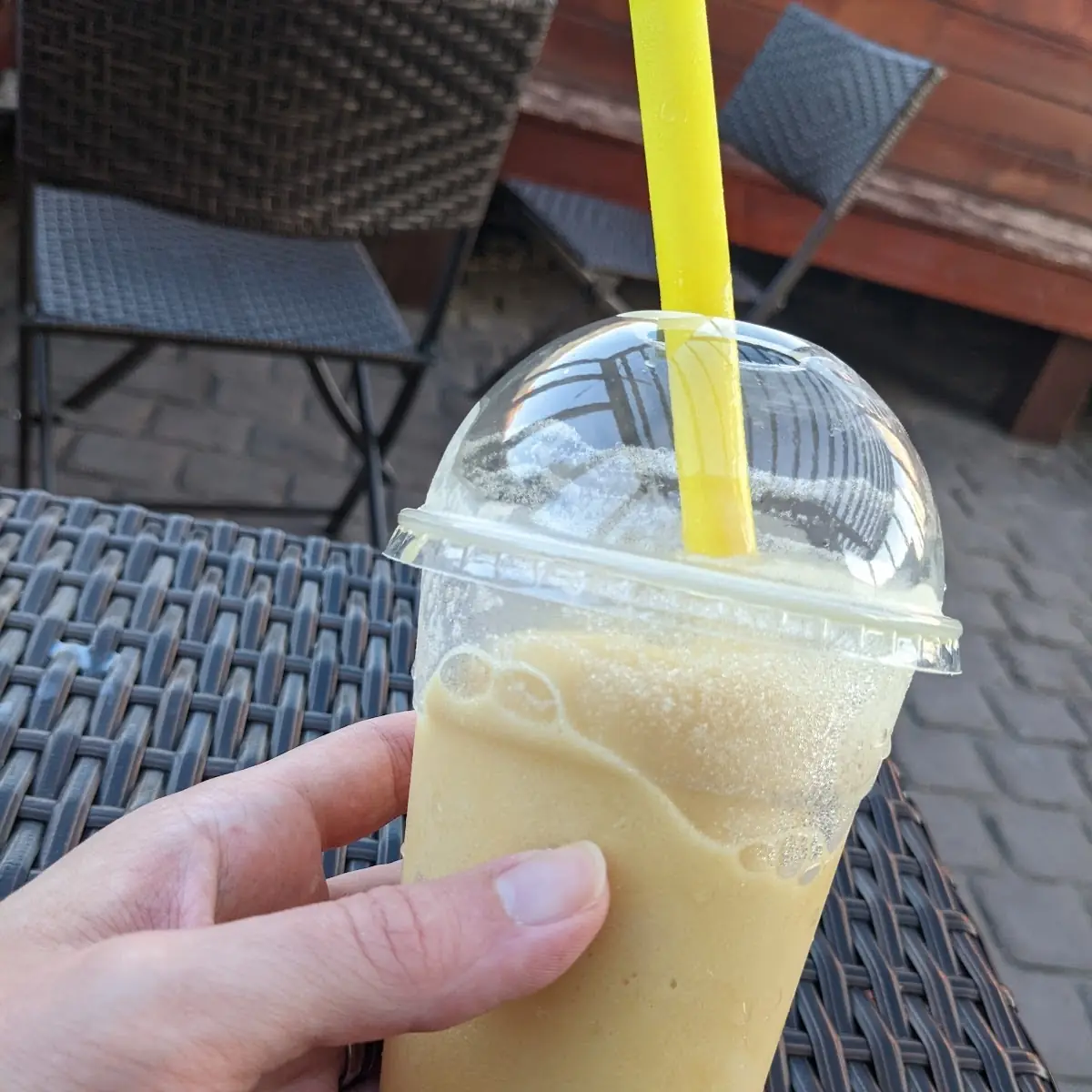 Passion Fruit Italian Slush w Mango Boba