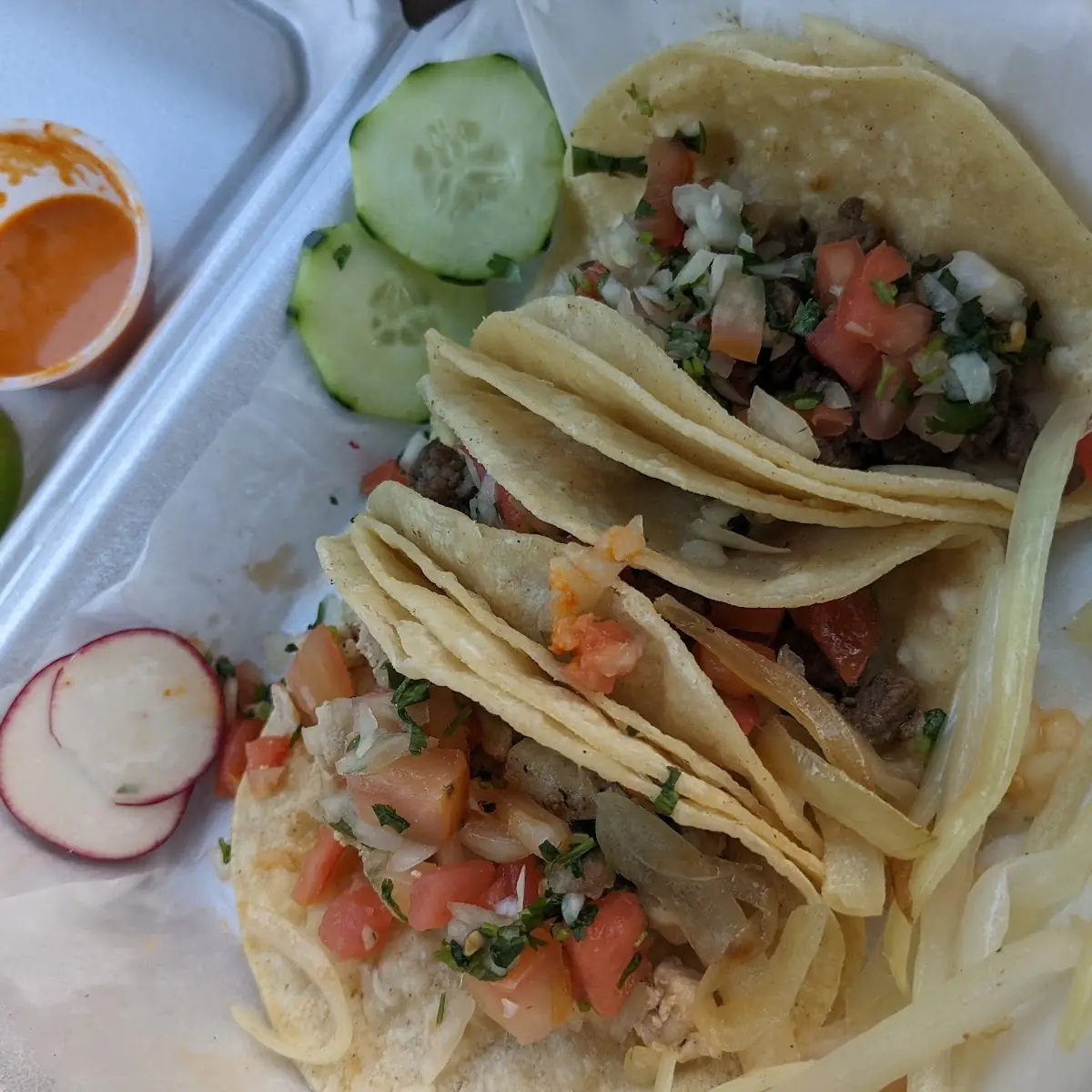 Chicken Tacos Spicy Sauce