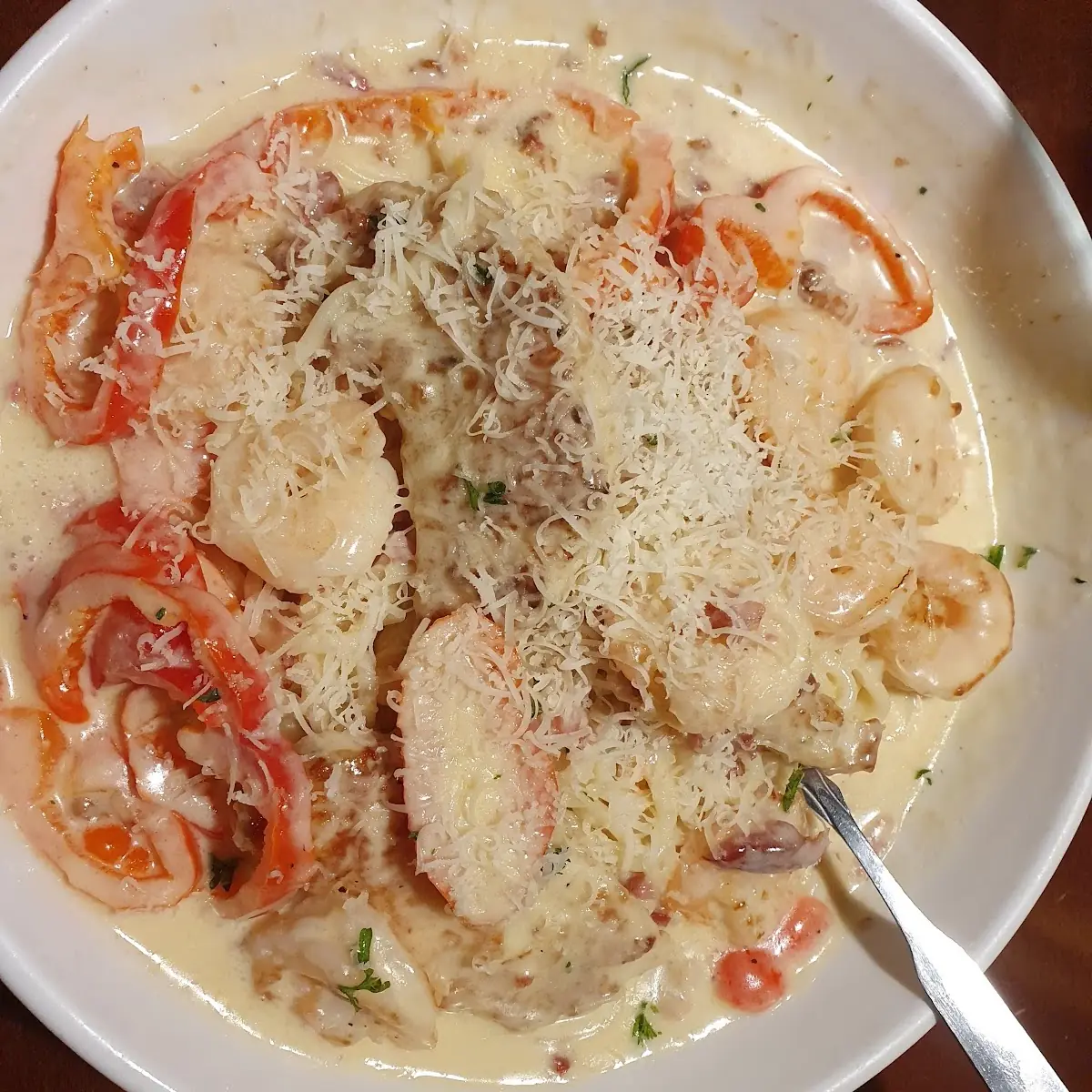 Chicken and Shrimp Alfredo