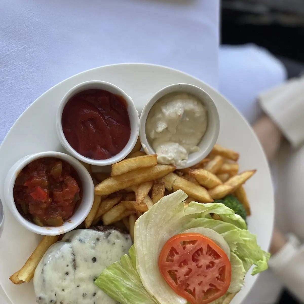 Burger and Fries, Skylon Tower Revolving Dining Room
