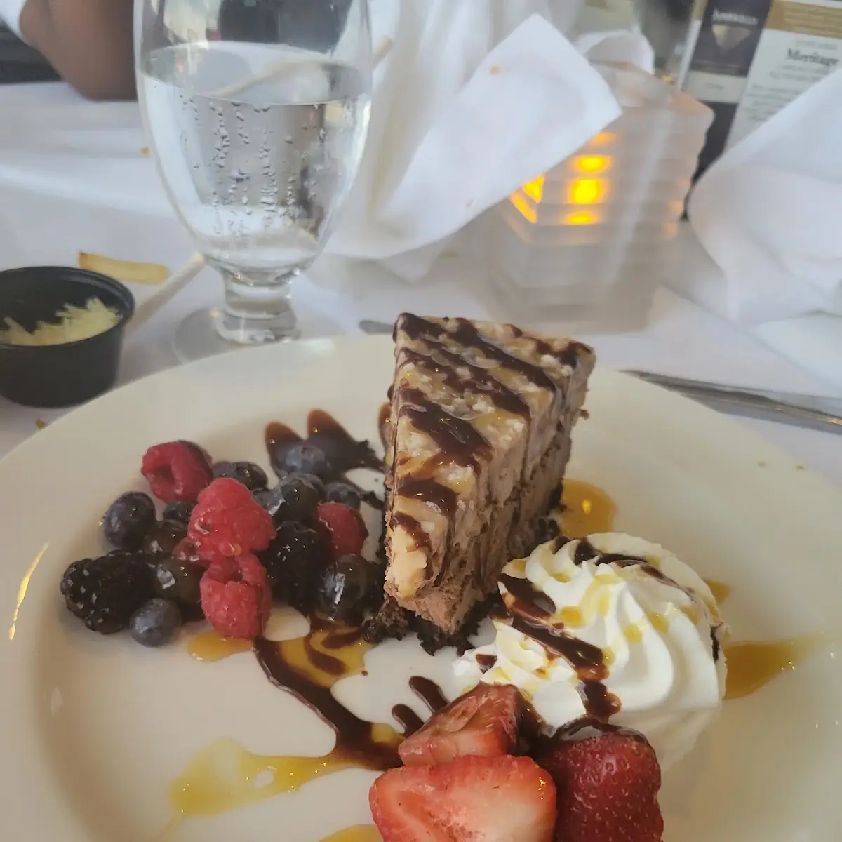 Chocolate Velvet Cheesecake, Skylon Tower Revolving Dining Room