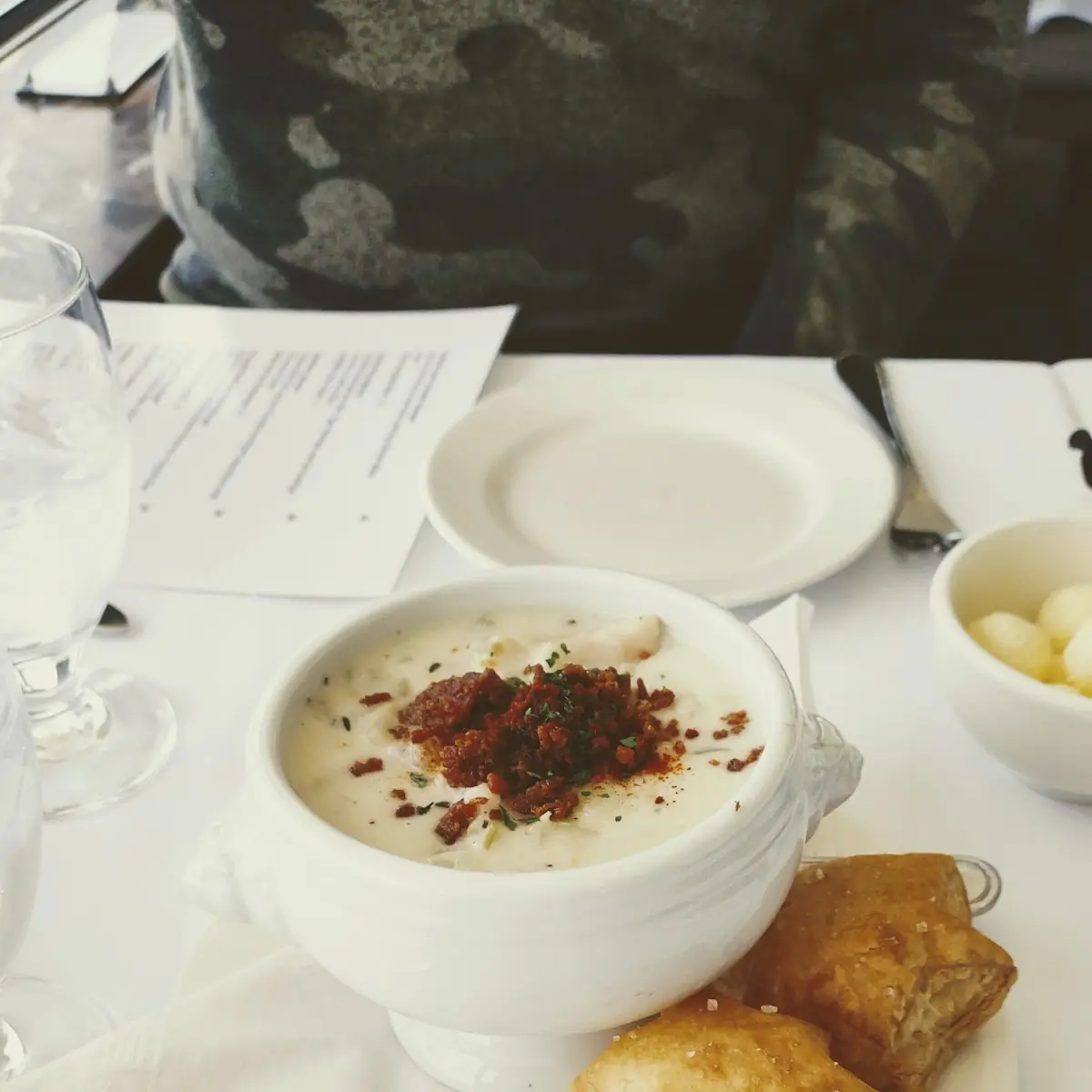 Seafood Chowder, Skylon Tower Revolving Dining Room