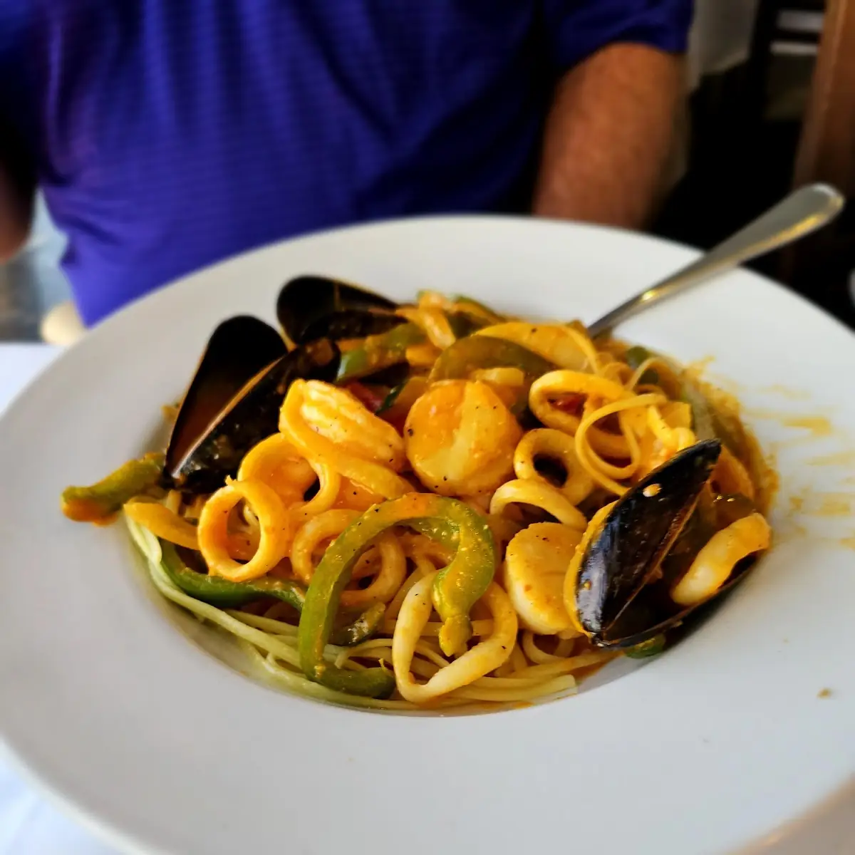 Seafood Pasta, Skylon Tower Revolving Dining Room