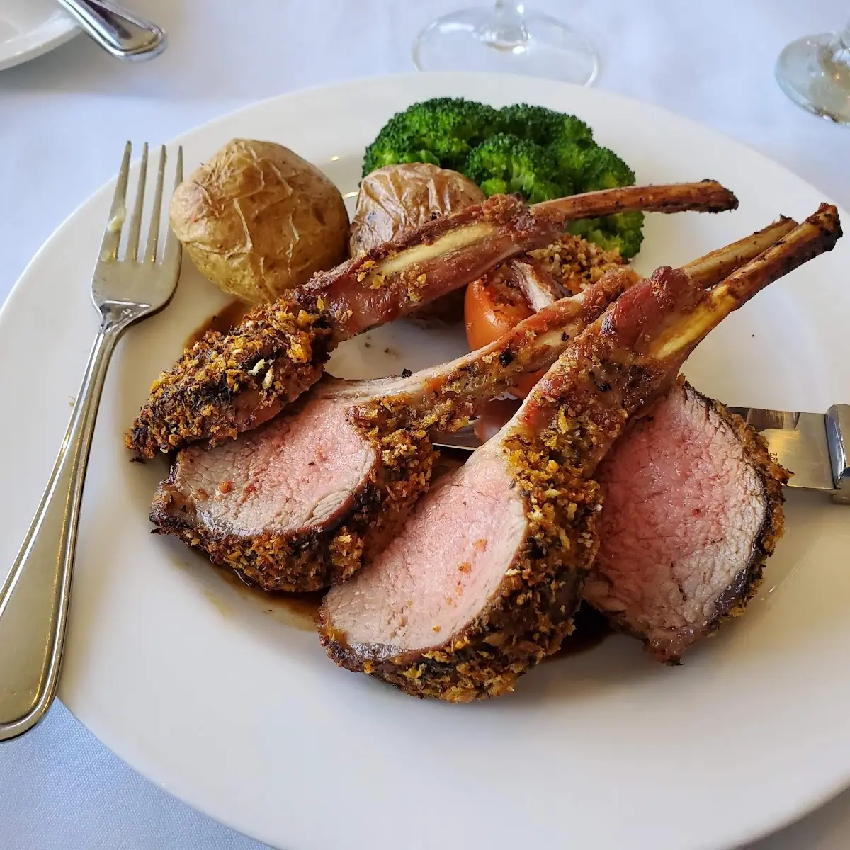 Skylons Spectacular Rack of Lamb, Skylon Tower Revolving Dining Room