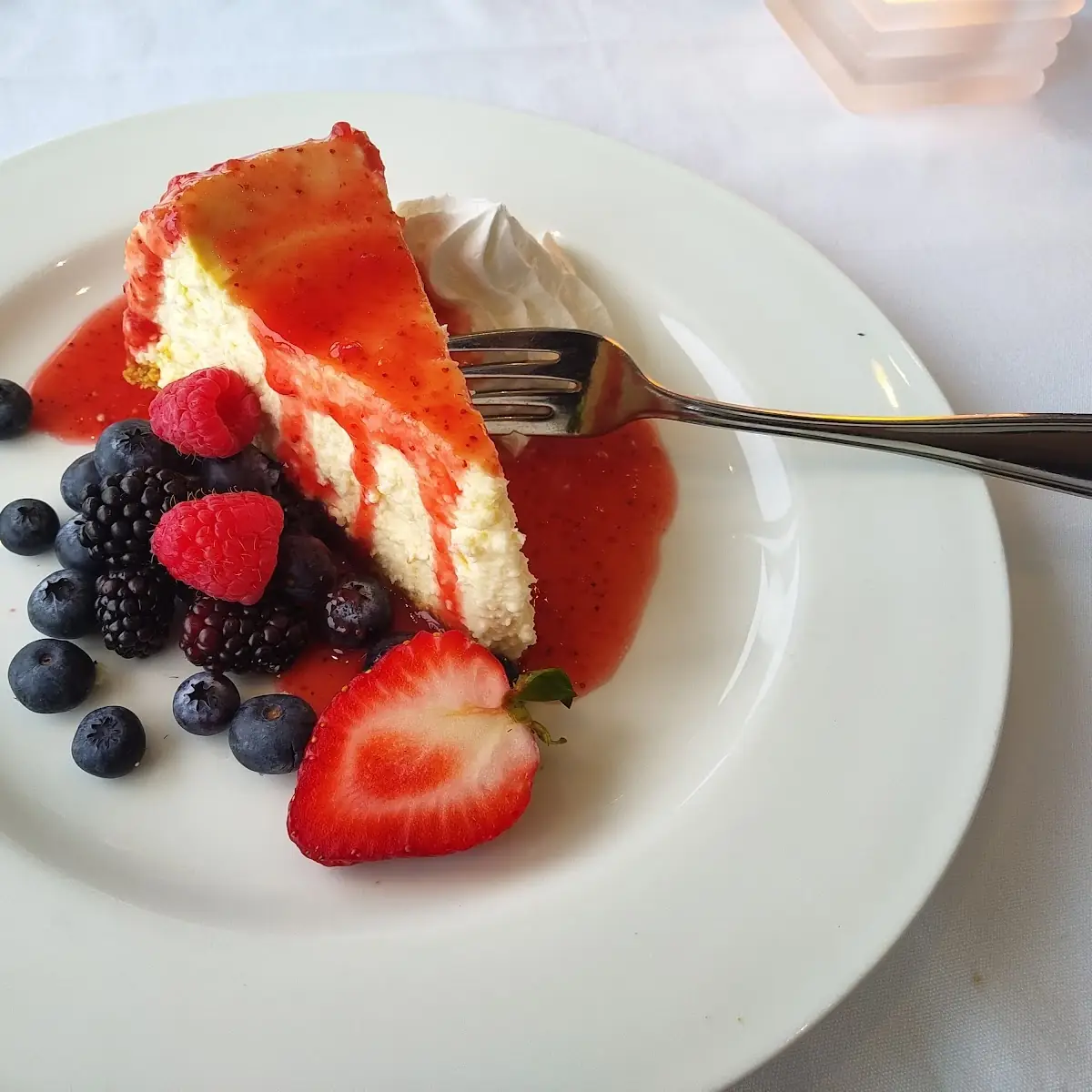 Strawberry Cheesecake, Skylon Tower Revolving Dining Room