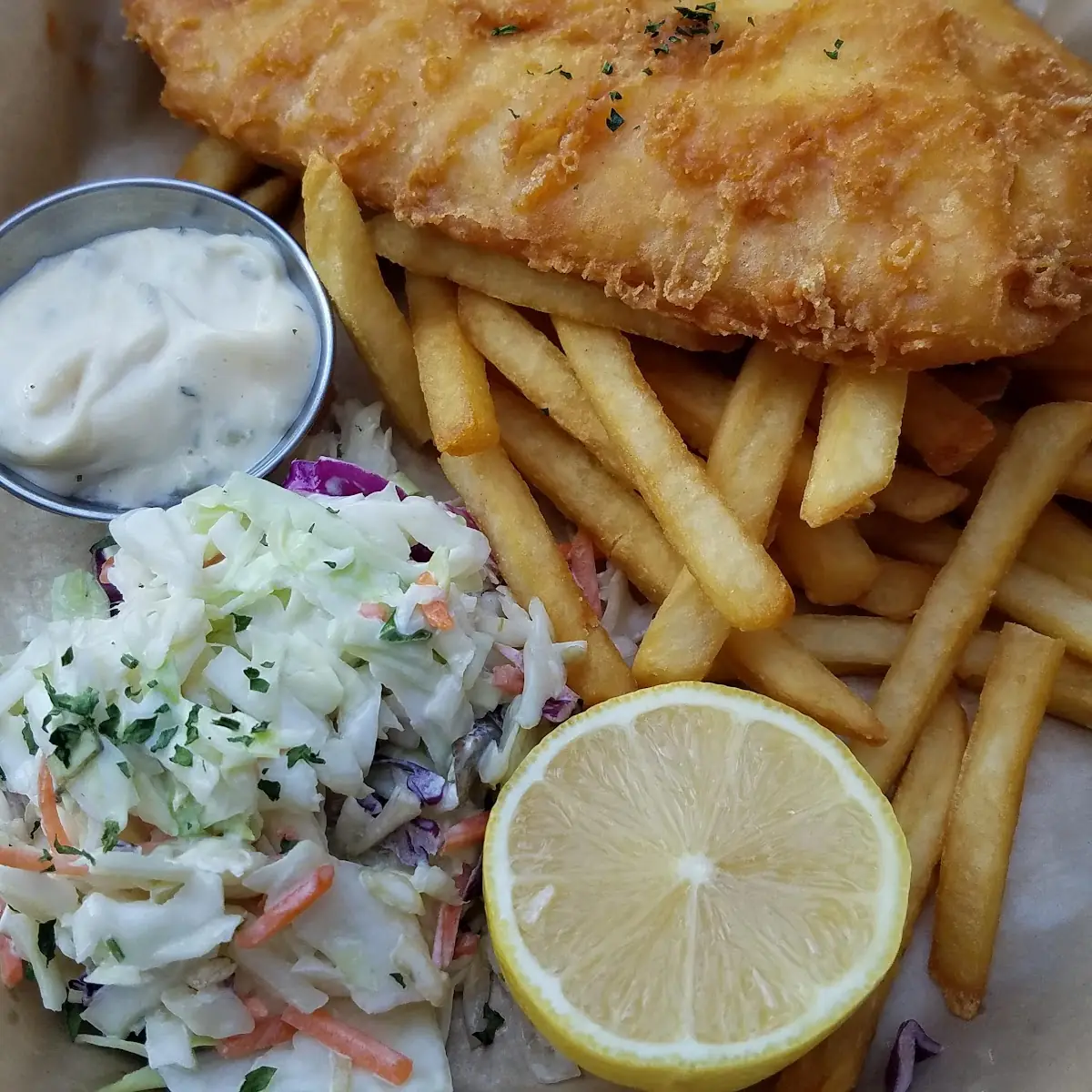 Beer Battered Fish Chips