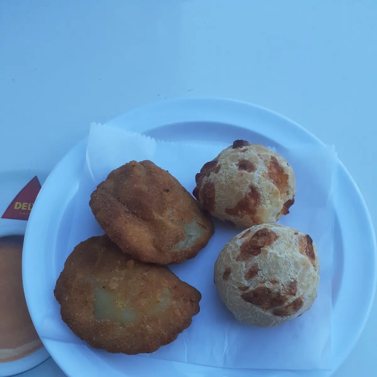Chicken Croquettes and Cheese Bread