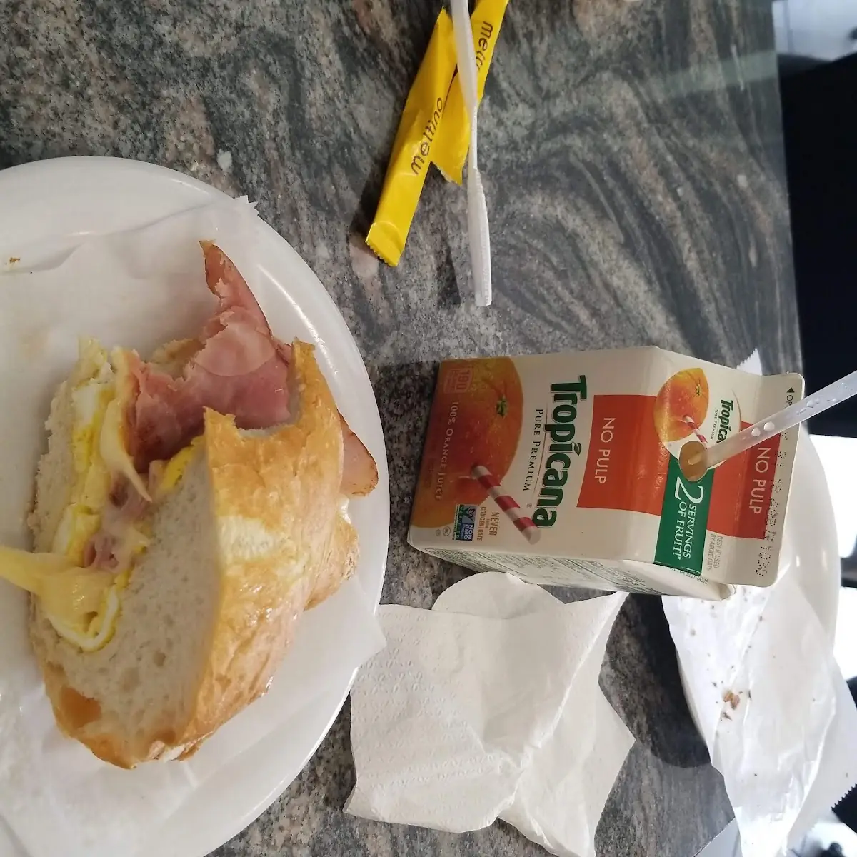 Egg Ham and Cheese Sandwich
