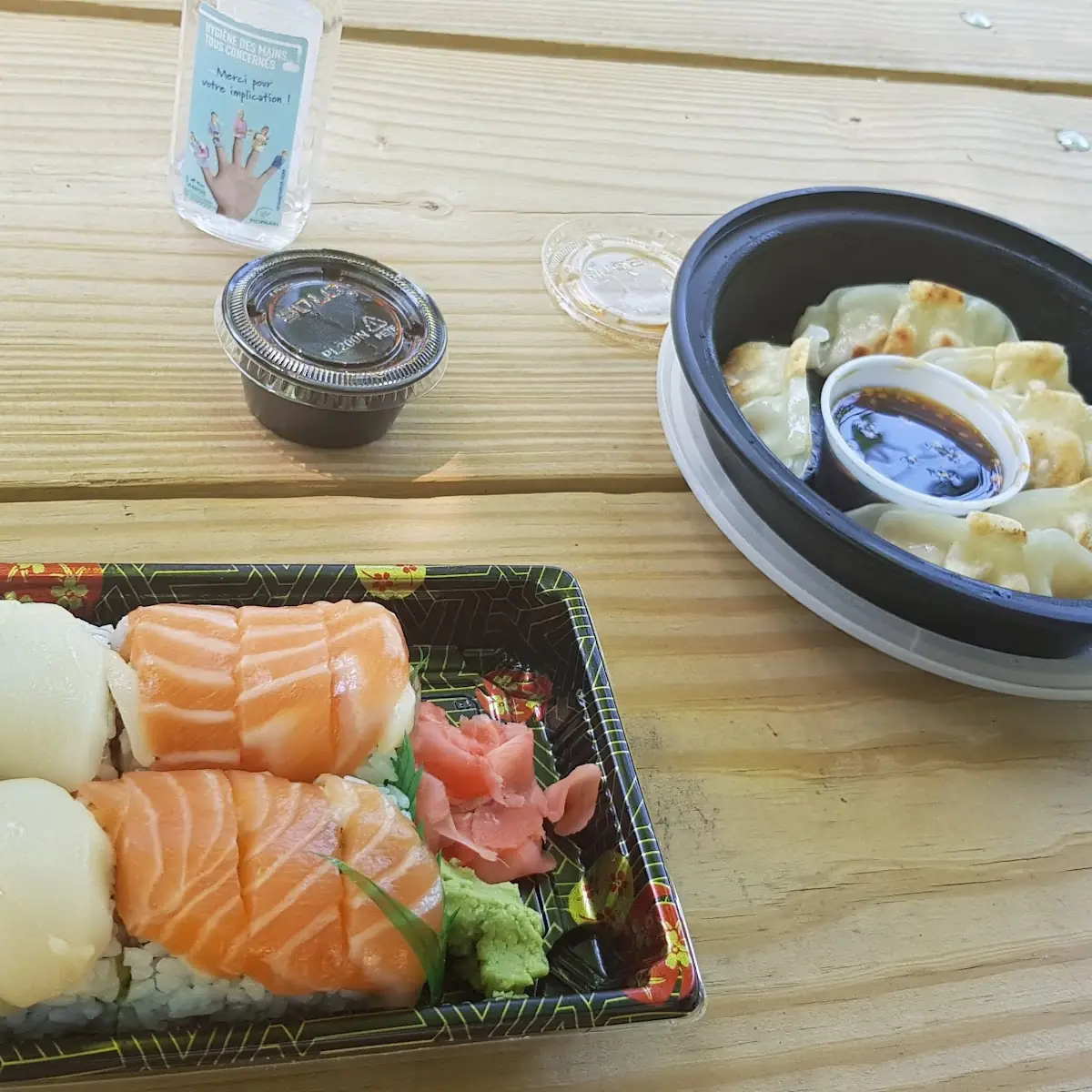 Custom Sushi and Pork Gyoza