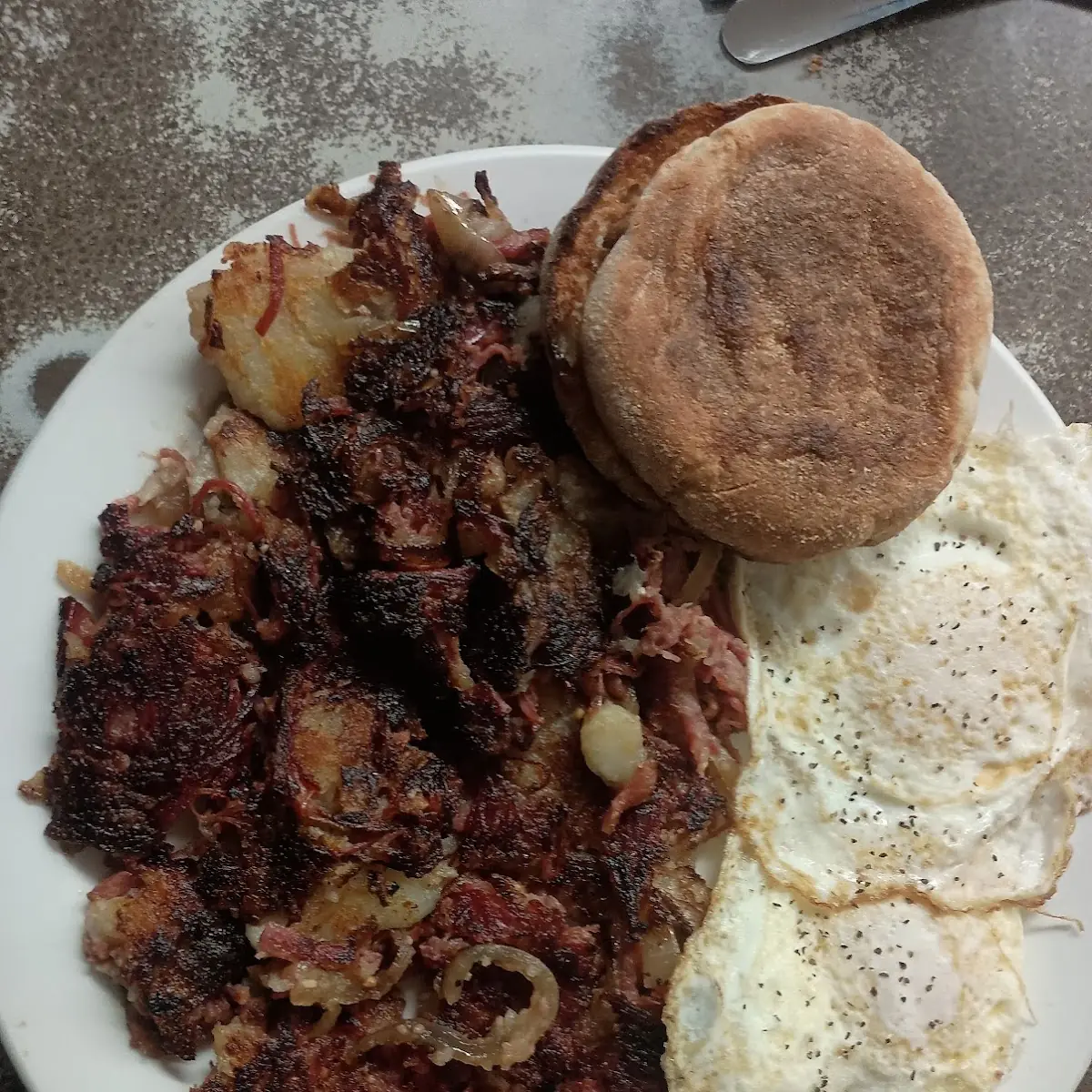 Corned Beef Hash and Eggs