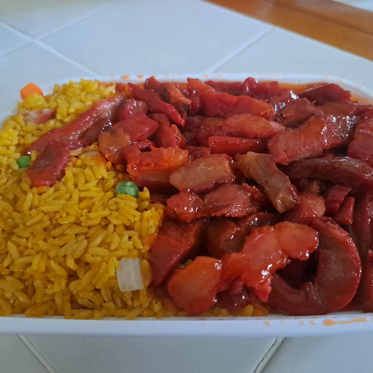 Boneless Spare Ribs Combination Fried Rice