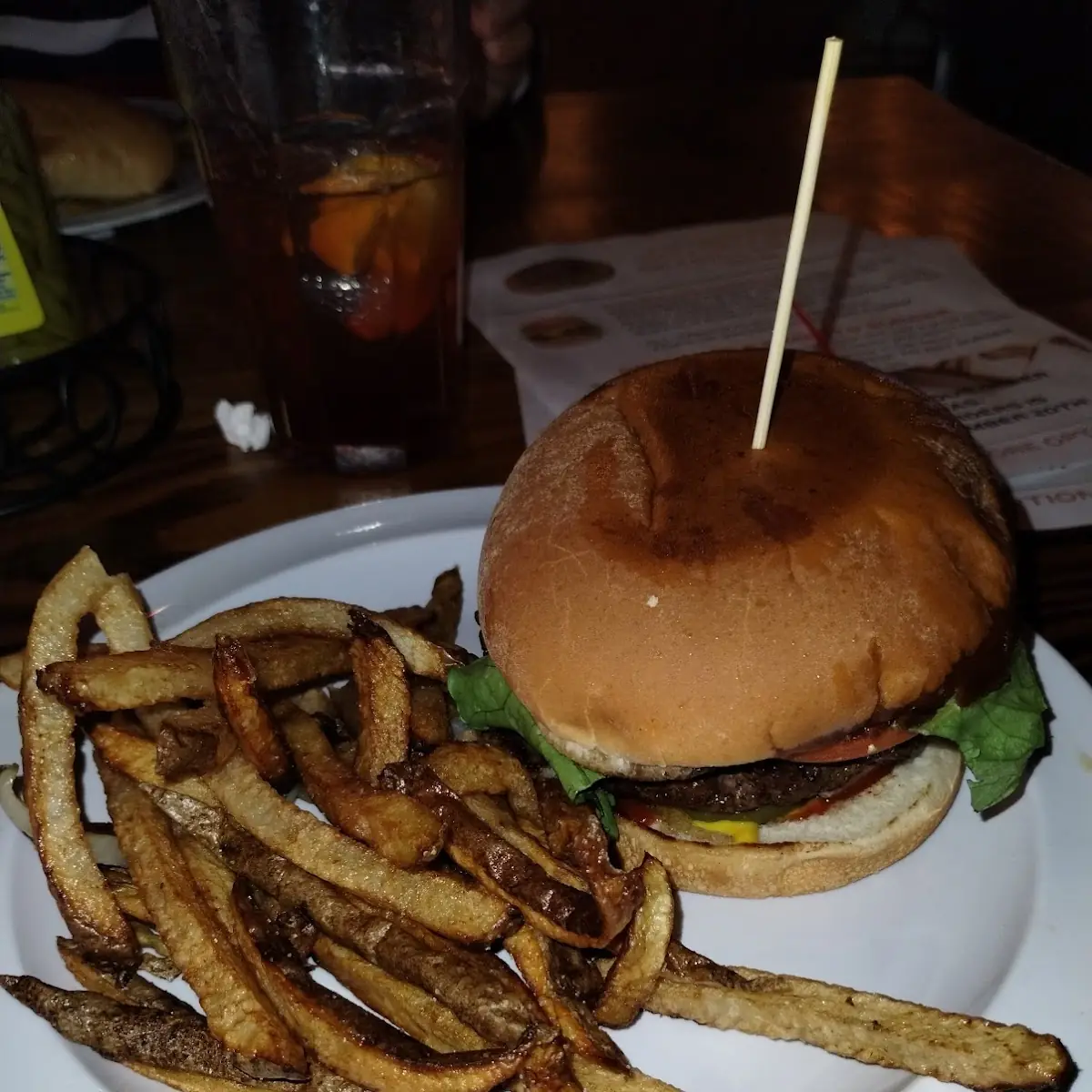 Hamburger with Fries