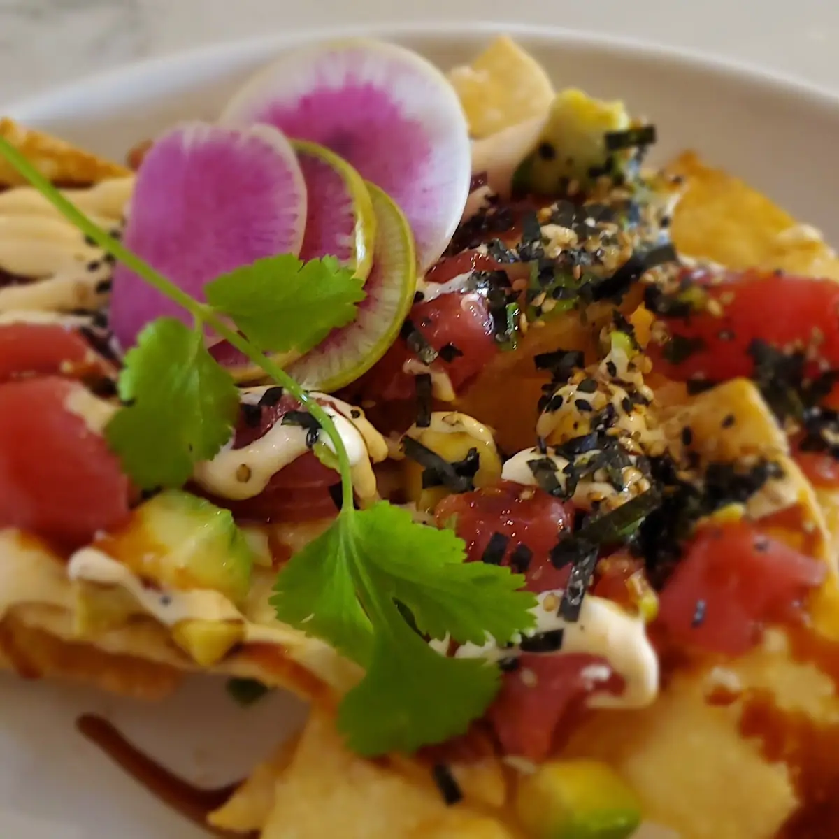 Ahi Poke Nachos