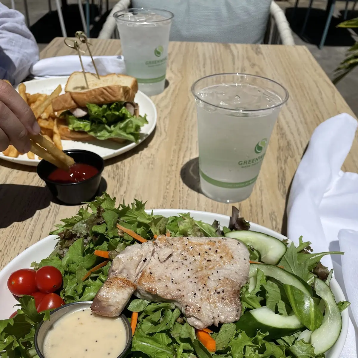 Grilled Fish House Salad Too Salty IMO