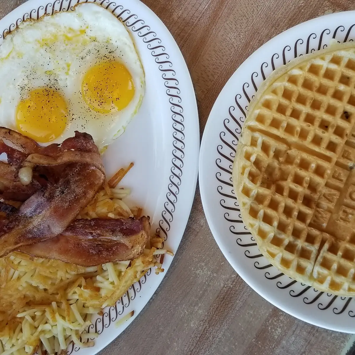 Classic Waffles and Hash Browns
