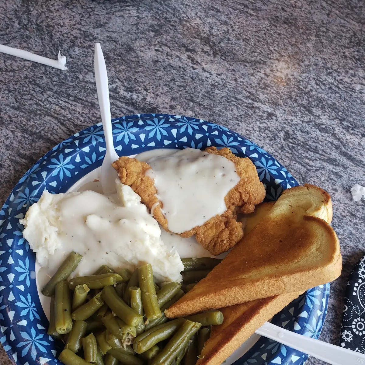 Chicken Fried Chicken Mashed Potatoes with Gravy