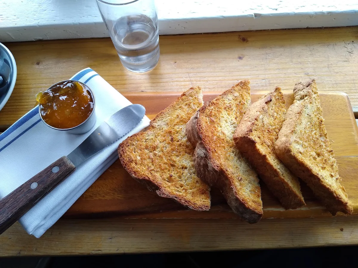 Sunflower Toast with Apricot Jam