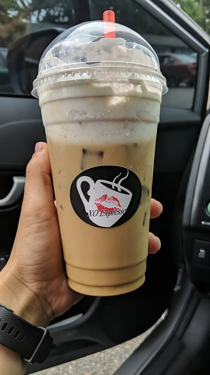 Iced White Chocolate Americano Coffee