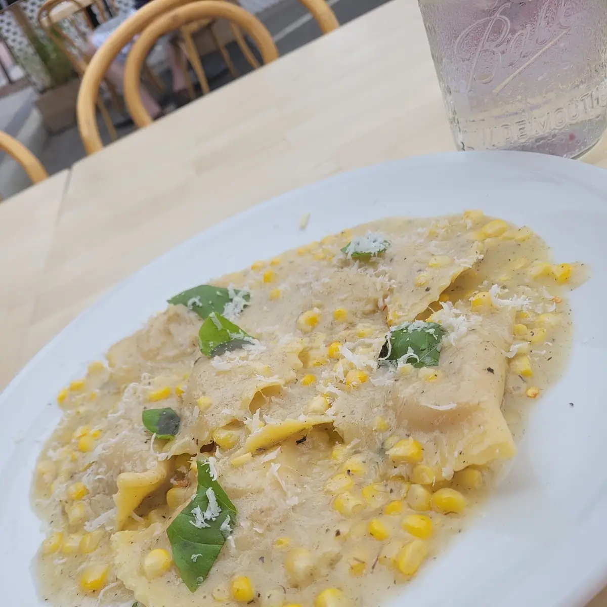 Sweet Corn Ravioli