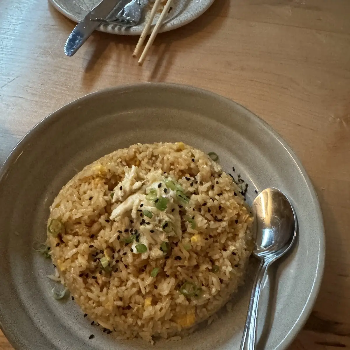 Crab Fried Rice with Scallions
