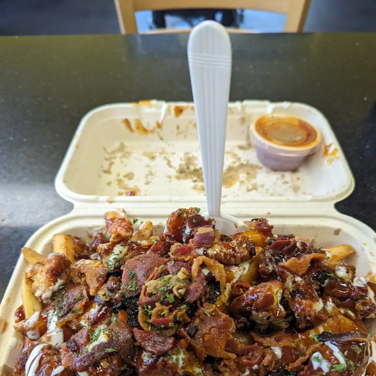 BBQ Chicken Bacon Ranch Fries