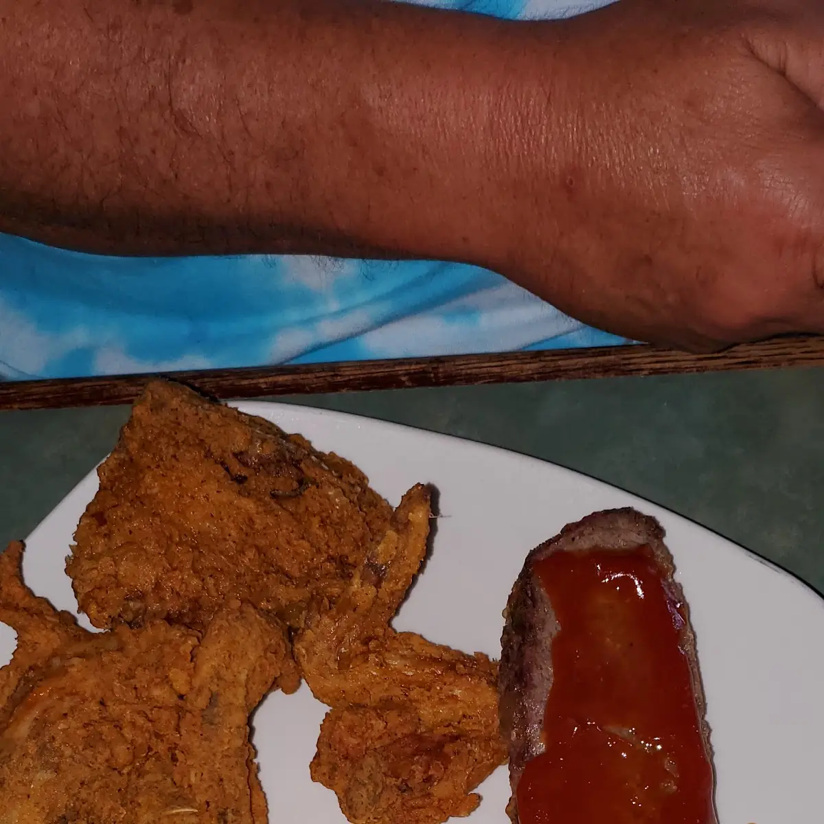 Fried Chicken and Meatloaf