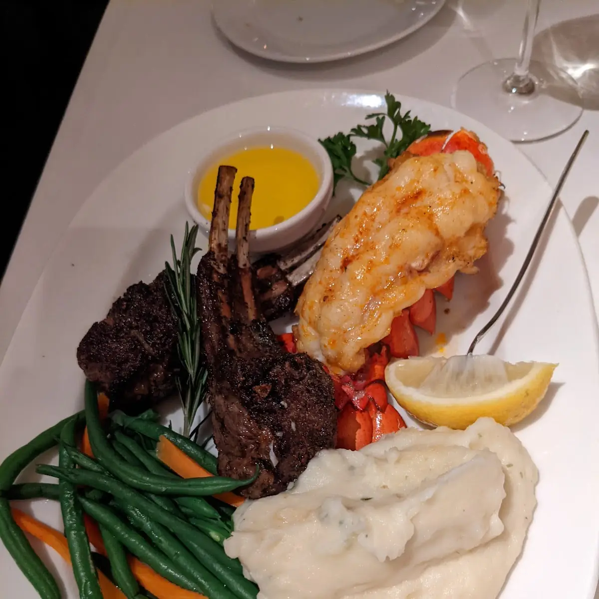 Lamb Chops & Lobster Surf & Turf