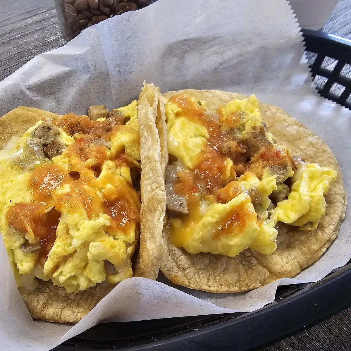 Sausage Egg and Cheese Taco
