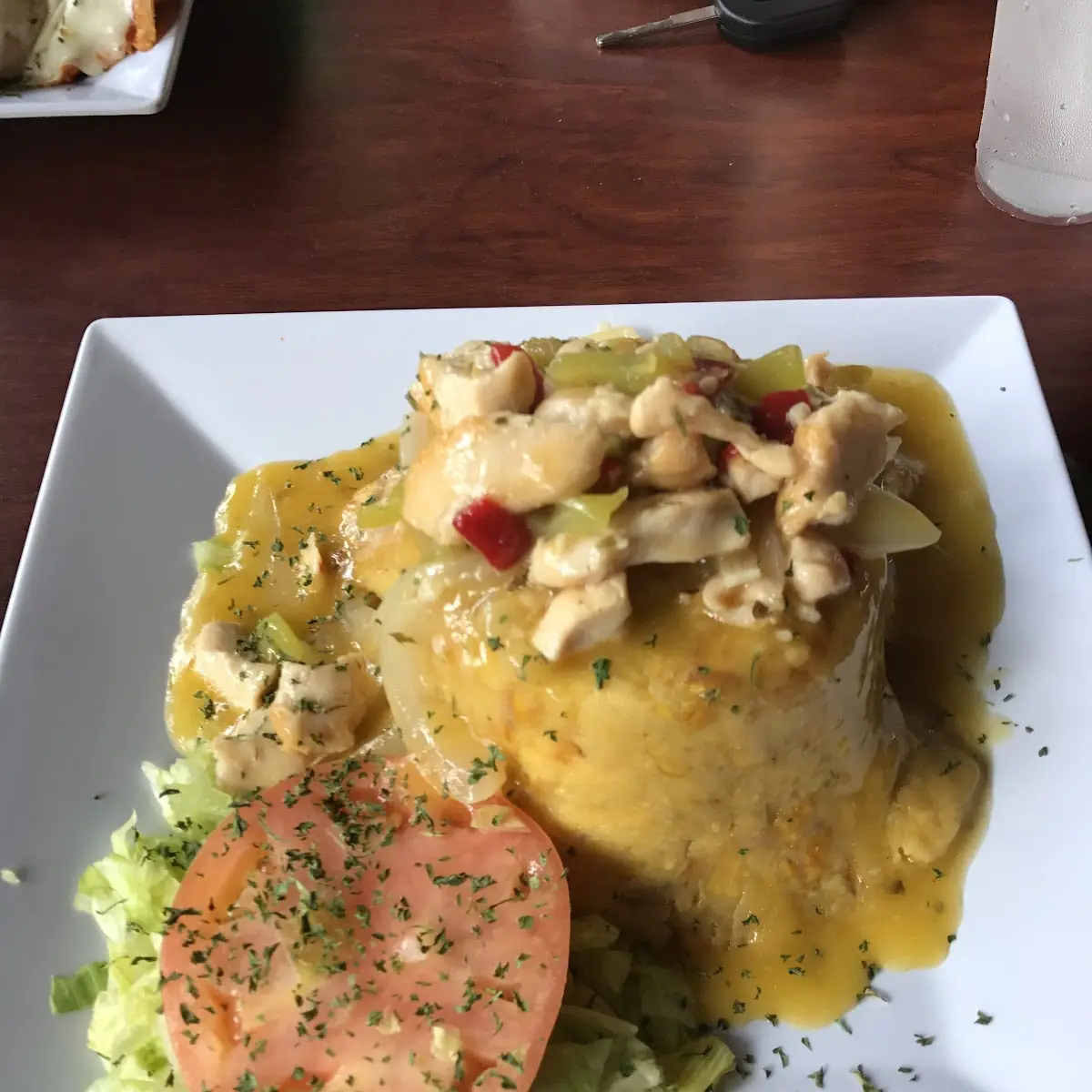 Mofongo Relleno de Carrucho Uumm