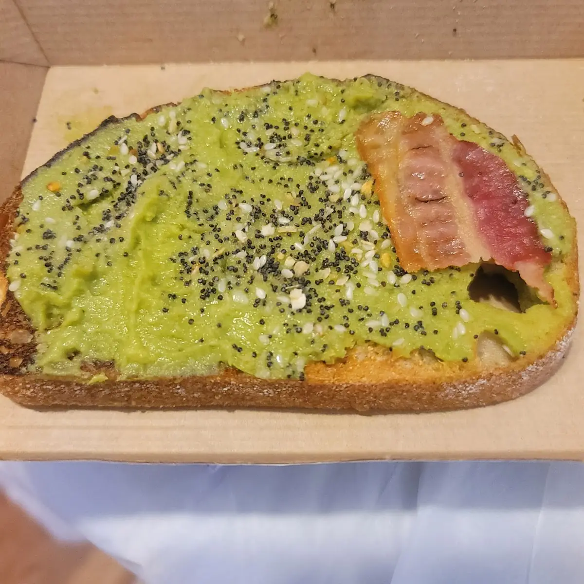 Avocado Toast with Bacon