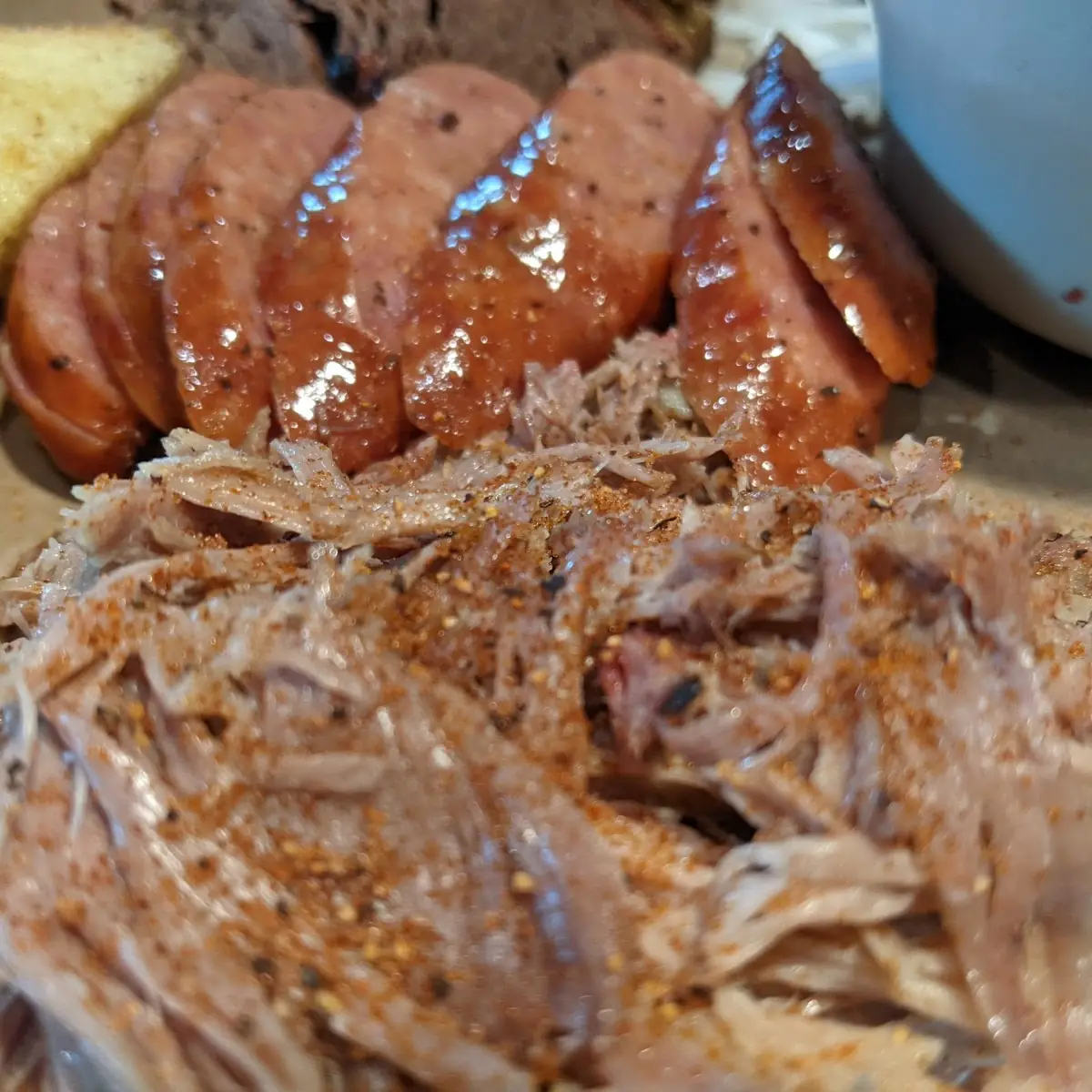 Sausage and Pulled Pork
