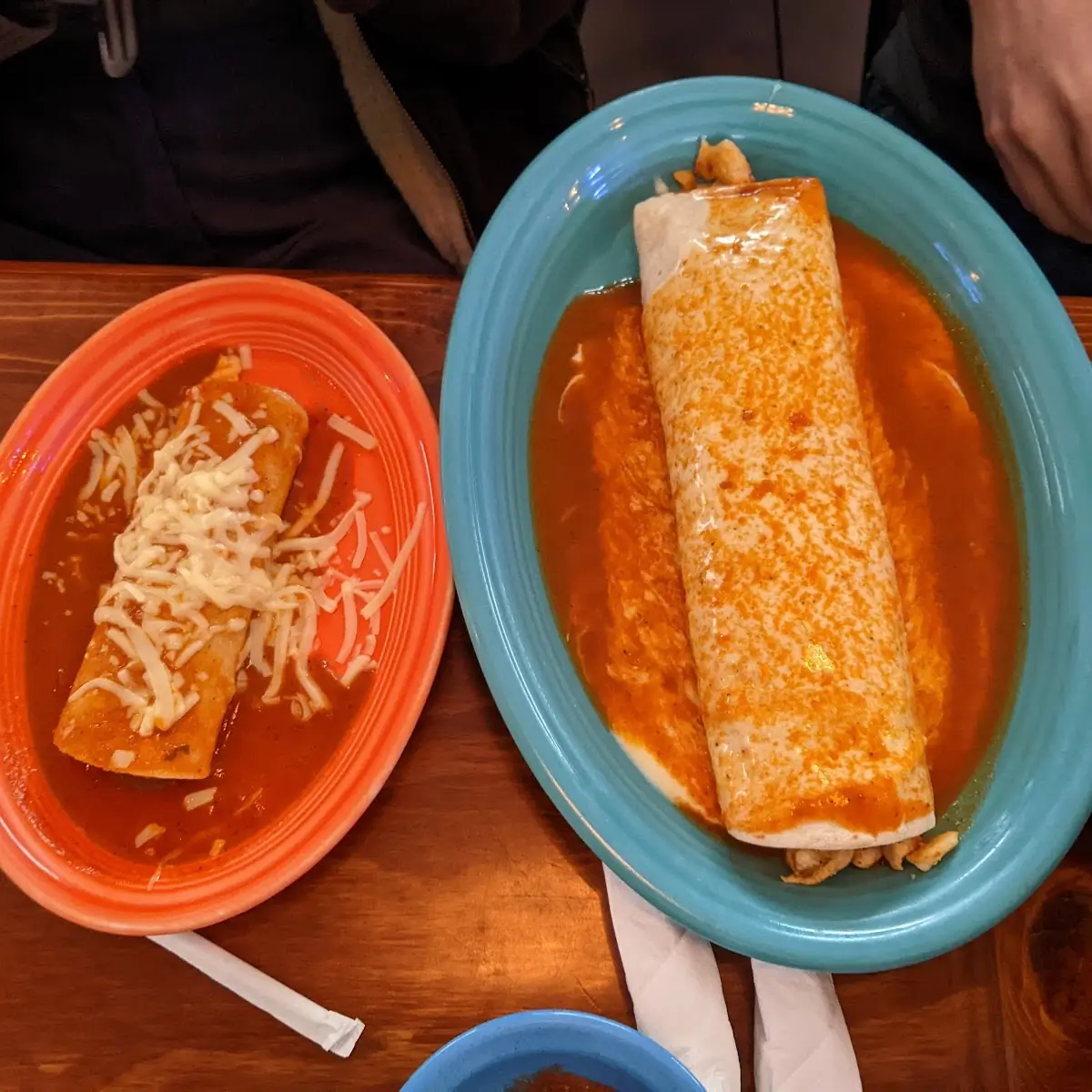 Burrito Grande and Beef Enchilada