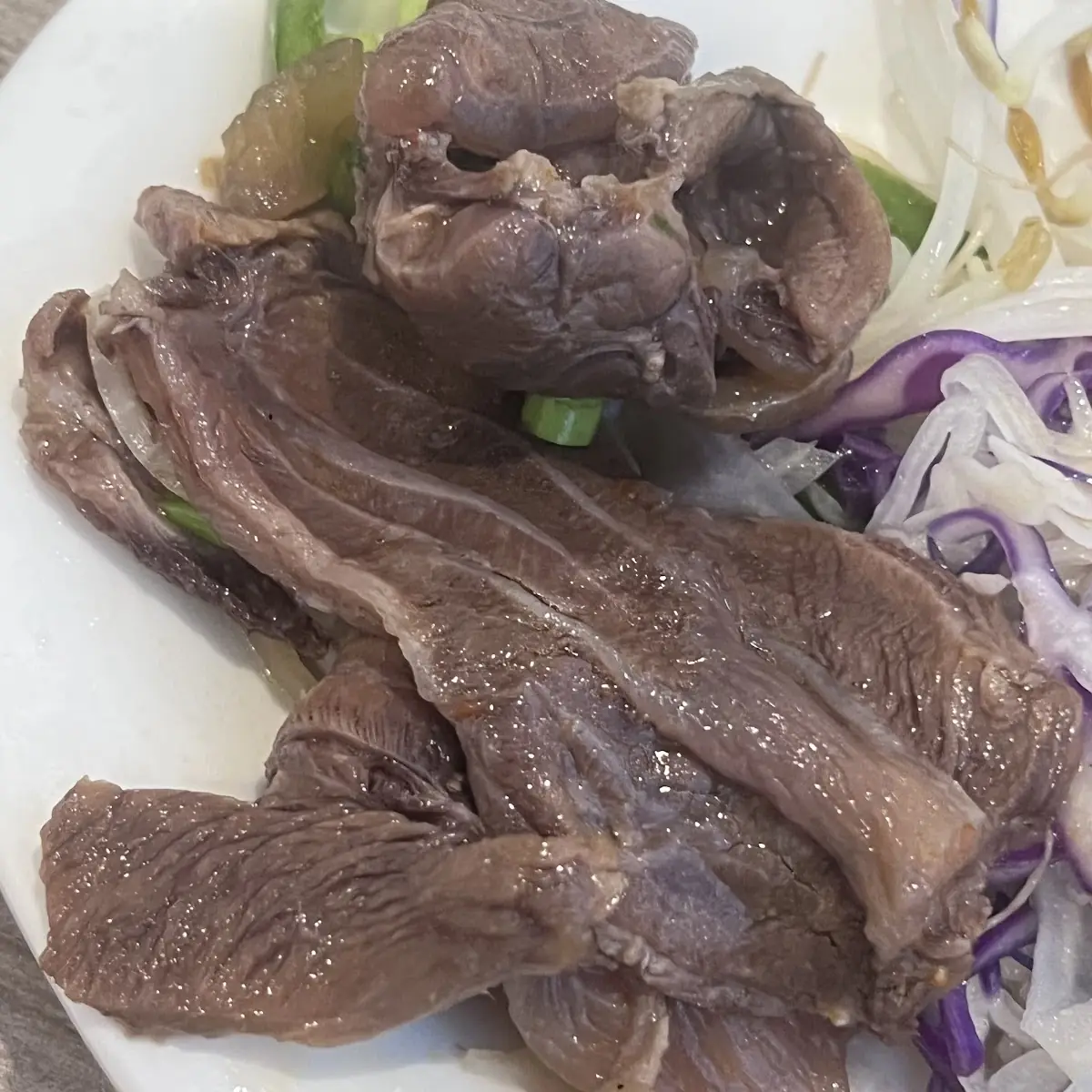 Rare Beef Brisket and Soft Tendon