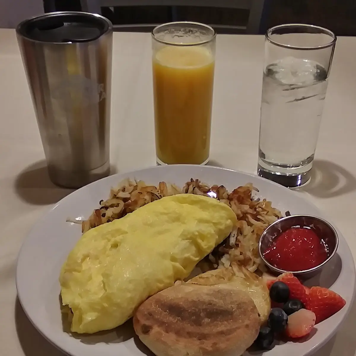 3 Egg Bacon and Two Cheese Omelette