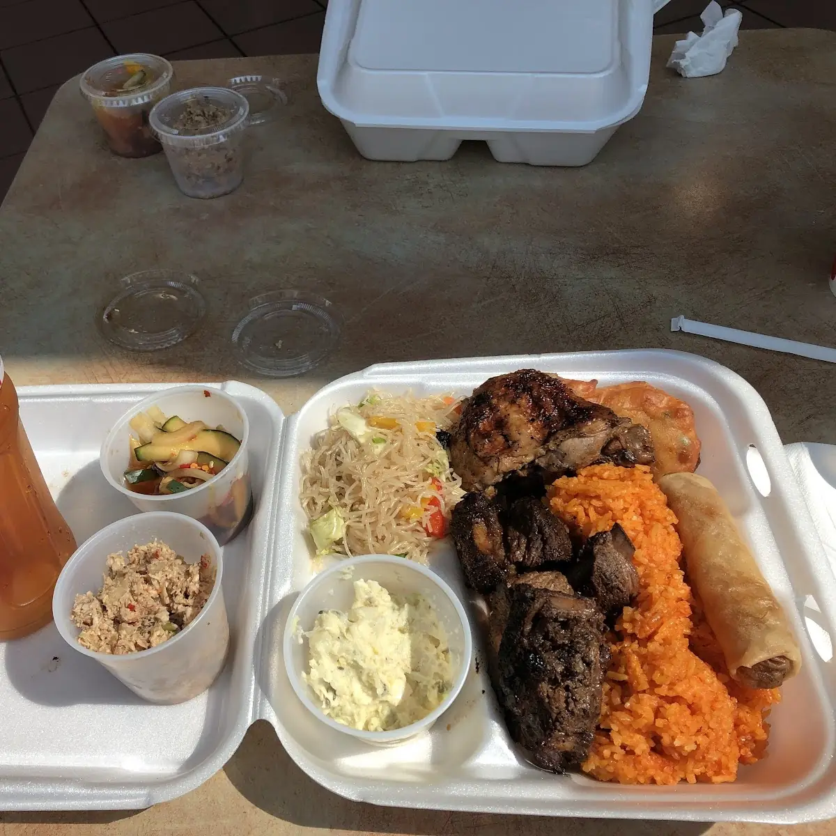 Grilled Chicken and Ribs