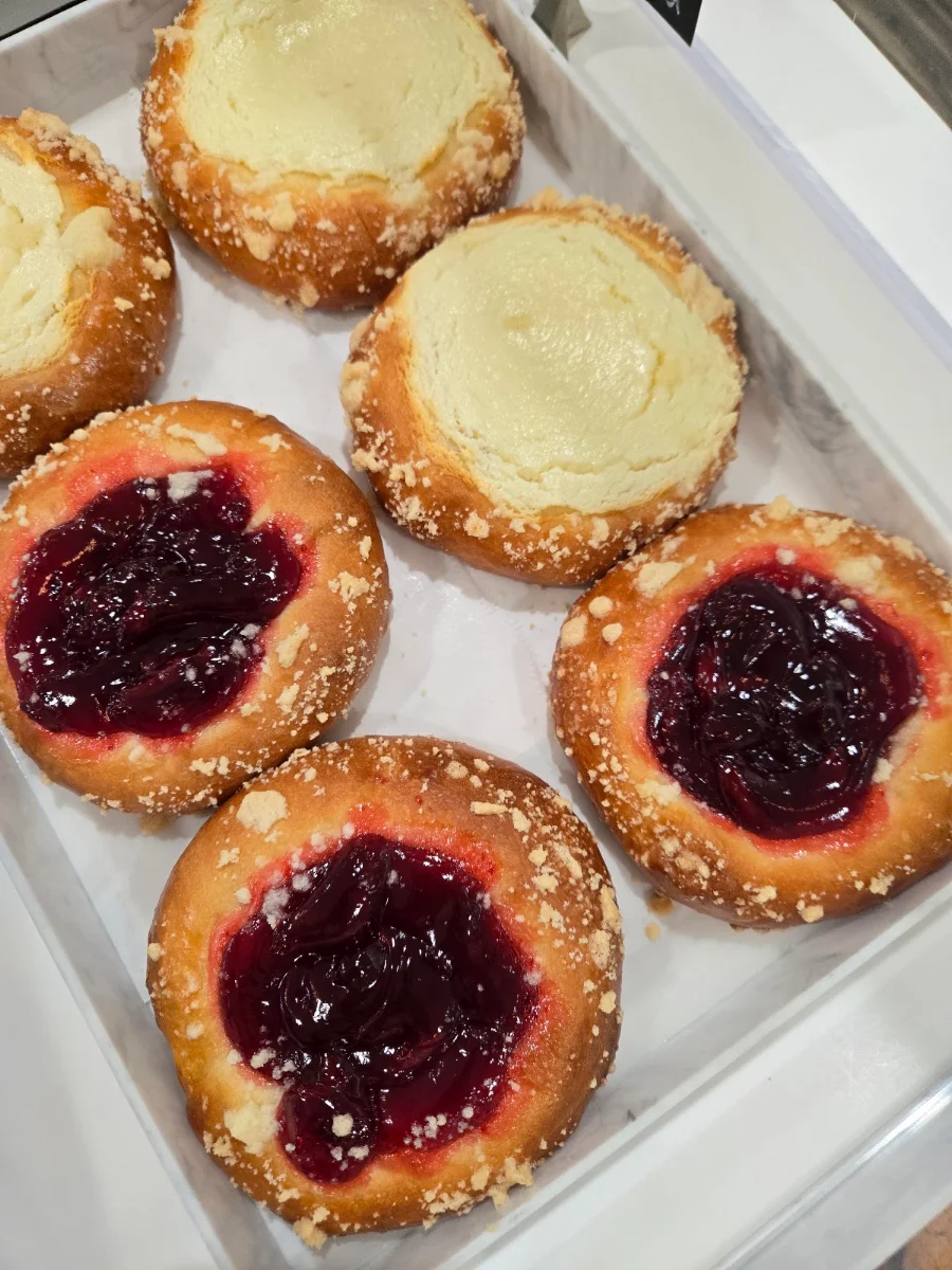 Bagel with Cream Cheese and Jam