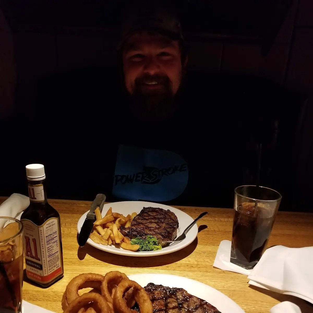 Ribeye with Onion Rings