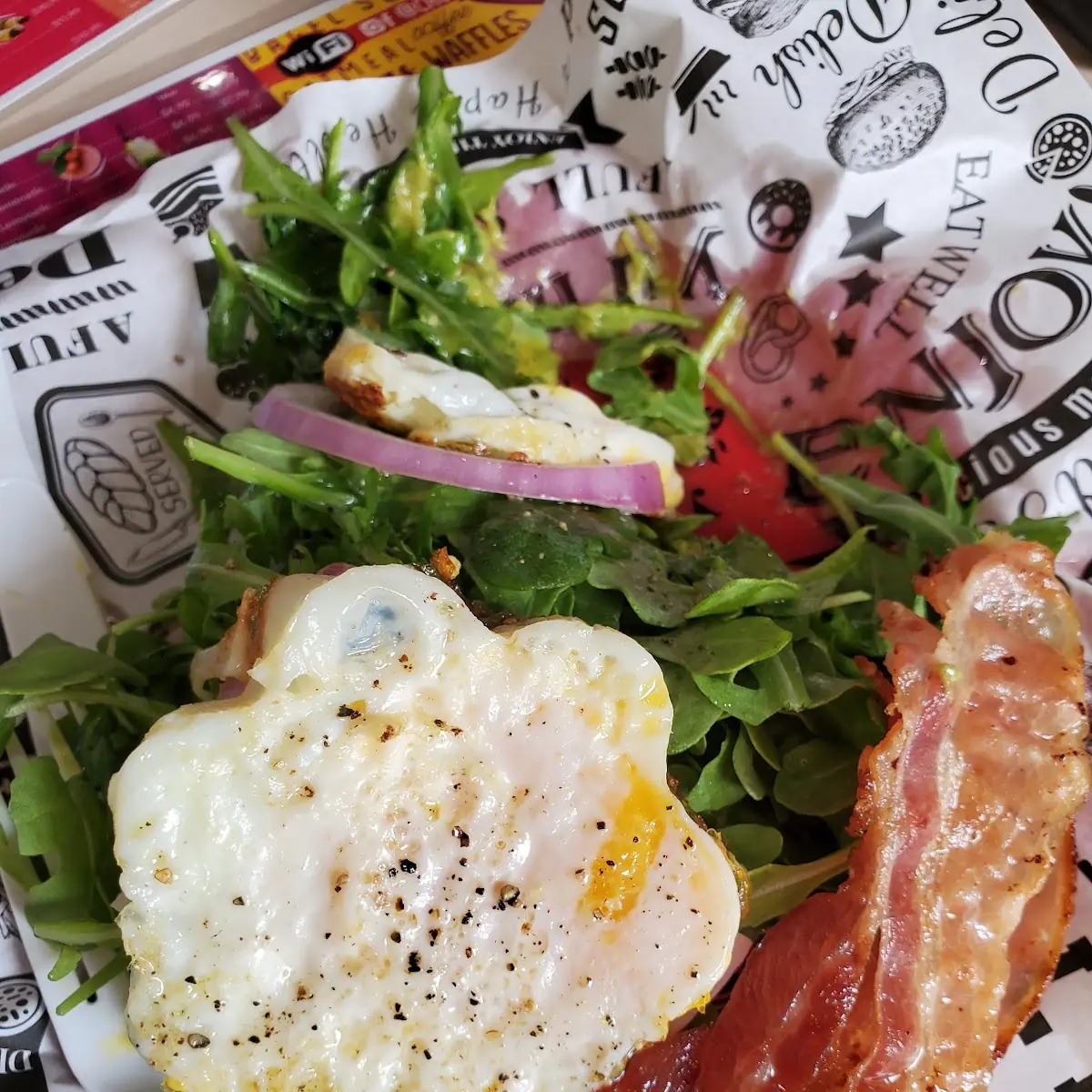 Avocado Toast with Bacon and Eggs