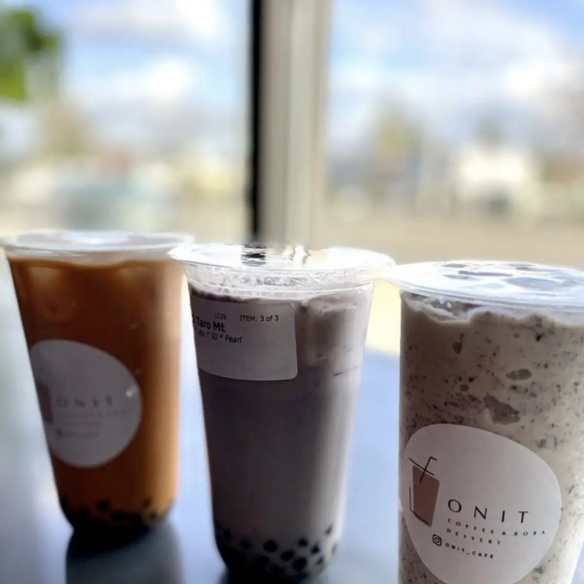 Thai Tea Taro Milk Tea Oreo Milkshake