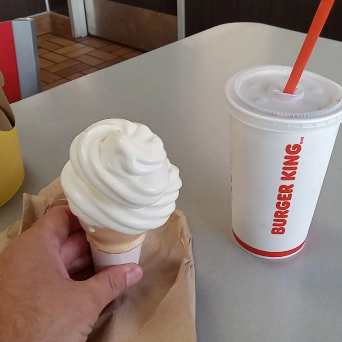 Soft Serve Ice Cream Cone