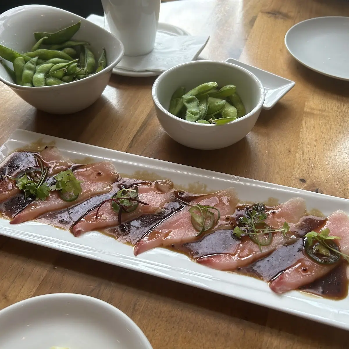 Yellowtail Jalapeño and Edamame